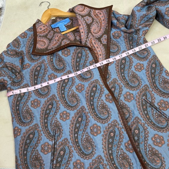 VINTAGE Doncaster Sport Wool Nylon Silk Blend Open Front Jacket Women’s Size 12 - Picture 12 of 15